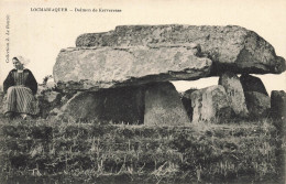 Locmariaquer * Dolmen De Kerveresse * éditeur Z. Le Rouzic * Villageois Femme Coiffe - Locmariaquer