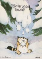GATTO KITTY Animale Vintage Cartolina CPSM Unposted #PAM203.A - Cats