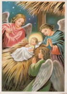 ÁNGEL NAVIDAD Vintage Tarjeta Postal CPSM #PAH839.A - Anges