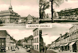 72634258 Grabow Mecklenburg Markt Rathaus NeueKaufhalle Karl Marx Strasse Grabow - Autres & Non Classés