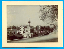 Suisse Léman 1893 * Vevey église Russe  * Photo Originale - Lieux