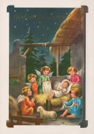 ANGELO Buon Anno Natale Vintage Cartolina CPSM #PAH830.A - Anges
