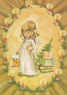 ENGEL WEIHNACHTSFERIEN Feiern & Feste Vintage Ansichtskarte Postkarte CPSM #PAH353.A - Anges