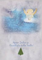 ÁNGEL NAVIDAD Vintage Tarjeta Postal CPSM #PAH221.A - Anges