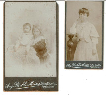 BEZIERS ( 34 ) - PHOTOGRAPHIES C D V  Aug.RICHLI-MESSIE à Béziers - Jeune Femme Avec Ses Enfants - Fin 19ème -VOIR SCANS - Old (before 1900)