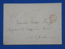 DP2  FRANCE  LETTRE  .CABINET DE L EMPEREUR 1862  PARIS  A LA SORBONNE   ++AFF. INTERESSANT++ - 1849-1876: Période Classique