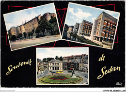 AFRP5-08-0436 - Souvenir De SEDAN - Le Château Fort - Place Turenne - L'hôtel-de-ville  - Sedan