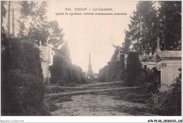 AFRP5-08-0400 - SEDAN - Le Cimetière Après Le Cyclone - Arbres Centenaires Arrachés - Sedan