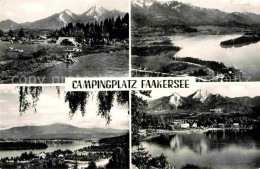 72634222 Faakersee Campingplatz Fliegeraufnahme Teilansicht  Faakersee - Sonstige & Ohne Zuordnung