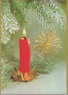 Feliz Año Navidad VELA Vintage Tarjeta Postal CPSM #PAV383.A - Nouvel An