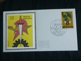 1977 1855 FDC Zijde/soie ( Kortenberg ) : " MARS & MERCURE " - 1971-1980