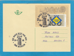 ENTIER POSTAL AVEC TIMBRE "TOURING CLUB" ET CACHET "1572 DAGEN BEZET 1940-1944 MECHELEN 29-4-95". - Cartes Postales 1951-..