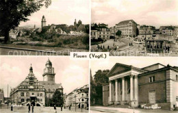 72634188 Plauen Vogtland Teilansicht Rathaus Stadttheater Postplatz Plauen - Autres & Non Classés