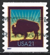 United States 2001. Scott #3475 (U) American Buffalo - Used Stamps