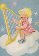 ANGEL Happy New Year Christmas Vintage Postcard CPSM #PAS714.A - Anges
