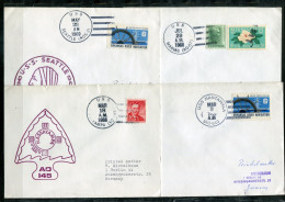 USA Schiffspost, Navire, Paquebot, Ship Letter, USS Seattle, Hassayampa, Nantahala, Marias - Poststempel