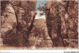 AFTP3-07-0306 - LES VANS - Le Bois De Paiolive Ouverture Entre Les Roches - Les Vans