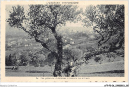 AFTP2-07-0156 - AUBENAS - Vue Générale D'aubenas à Travers Les Olivires - Aubenas