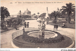 AFTP2-06-0103 - NICE - La Fontaine Des Tritons Dans Le Jardins Du Roi Albert 1er - Parken En Tuinen