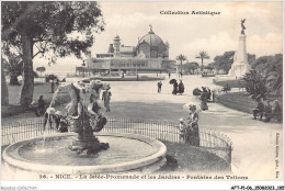 AFTP1-06-0094 - NICE - La Jetée-promenade Et Les Jardins - Fontaines Des Tritons - Parques, Jardines