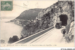AFTP1-06-0077 - NICE - Route De Nice à Monaco - Le Tunnel Et La Cap D'èze - La Turbie