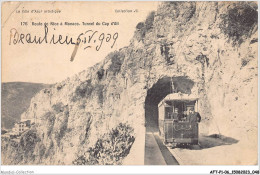AFTP1-06-0025 - NICE - Route De Nice A Monaco Tunnel Du Cap D'ail - Transport (road) - Car, Bus, Tramway