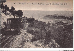 AFTP1-06-0017 - LA TURBIE - Vue Sur Monaco - Le Chemin De Fer A Crémaillère - La Turbie
