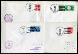 USA Schiffspost, Navire, Paquebot, Ship Letter, USS Chukawan, Kaskasia, Elokomon, Kankakee - Poststempel