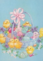 PÂQUES POULET ŒUF Vintage Carte Postale CPSM #PBO859.A - Easter
