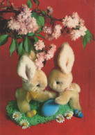 PÂQUES LAPIN Vintage Carte Postale CPSM #PBO514.A - Easter
