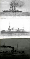 CHERBOURG MARINE DE GUERRE LE HENRI IV LE CARNOT L'EPERVIER  LOT CPA NON POSTEE PARFAIT ETAT - Warships