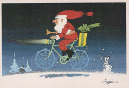 BABBO NATALE Buon Anno Natale GNOME Vintage Cartolina CPSM #PBL635.A - Santa Claus