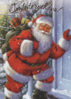 PAPÁ NOEL Feliz Año Navidad Vintage Tarjeta Postal CPSM #PBL529.A - Santa Claus