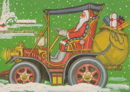 PAPÁ NOEL Feliz Año Navidad Vintage Tarjeta Postal CPSM #PBL524.A - Santa Claus