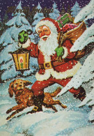 SANTA CLAUS Happy New Year Christmas Vintage Postcard CPSM #PBL393.A - Santa Claus