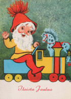 PÈRE NOËL Bonne Année Noël Vintage Carte Postale CPSM #PBL286.A - Santa Claus