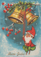 BABBO NATALE Buon Anno Natale Vintage Cartolina CPSM #PBL270.A - Santa Claus