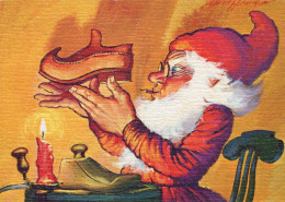 BABBO NATALE Buon Anno Natale Vintage Cartolina CPSM #PBL120.A - Santa Claus