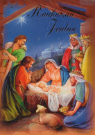 Virgen María Virgen Niño JESÚS Navidad Religión Vintage Tarjeta Postal CPSM #PBB998.A - Virgen Mary & Madonnas