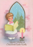 ENFANTS Scène Paysage Vintage Carte Postale CPSM #PBB515.A - Scènes & Paysages