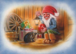 WEIHNACHTSMANN SANTA CLAUS Neujahr Weihnachten GNOME Vintage Ansichtskarte Postkarte CPSM Unposted #PBA600.A - Santa Claus
