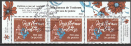 2024 - Y/T 5xxx - OBL 1ER JOUR - "JEUX FLORAUX DE TOULOUSE – 700 ANS DE POÉSIE" - BLOC 3 ISSU HAUT FEUILLET - Used Stamps