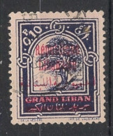 GRAND LIBAN - 1928 - N°YT. 98 - Cèdre 0pi10 Violet - Oblitéré / Used - Usados