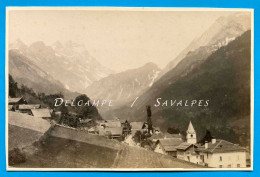Suisse Canton De Vaud Aigle * Gryon Et Les Diablerets * Photo Albumine Vers 1880 - Old (before 1900)