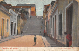 CPA CUBA / SANTIAGO DE CUBA / CALLE DEL PADRE PICO - Kuba