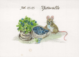 MOUSE Animals Vintage Postcard CPSM #PBR279.A - Andere & Zonder Classificatie