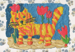 GATTO KITTY Animale Vintage Cartolina CPSM #PBR016.A - Cats
