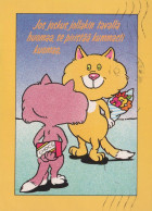 KATZE MIEZEKATZE Tier Vintage Ansichtskarte Postkarte CPSM #PBQ777.A - Chats