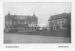 Prent - Bowlespark - Wageningen   - 8.5x12.5 Cm - Wageningen