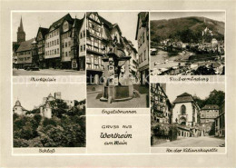 72633889 Wertheim Main Marktplatz Schloss Engelsbrunnen Taubermuendung Kilianska - Wertheim